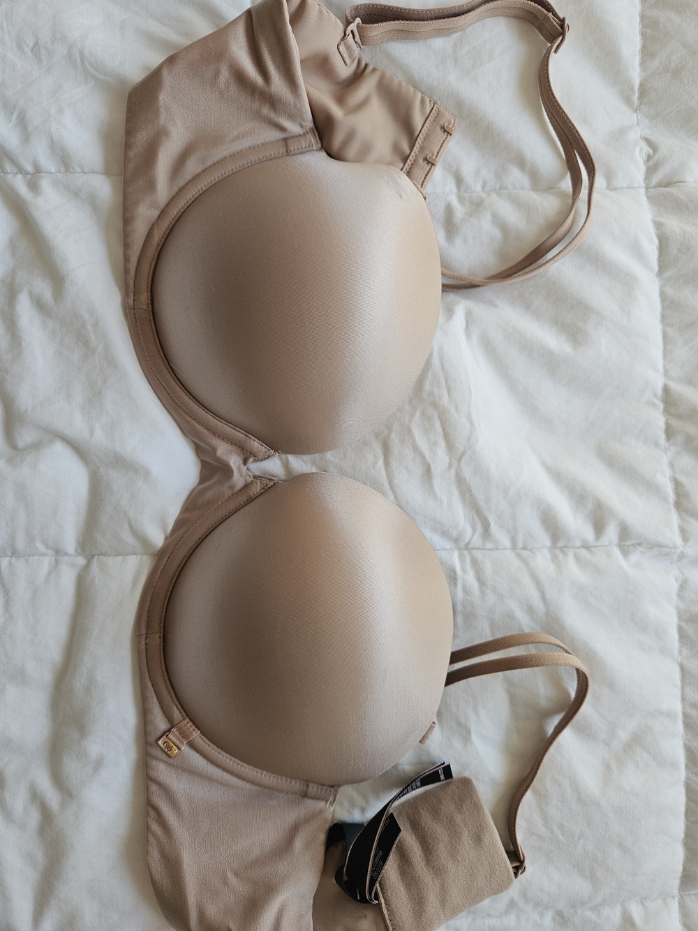 Victoria's Secret Beige Strapless Bra 34D